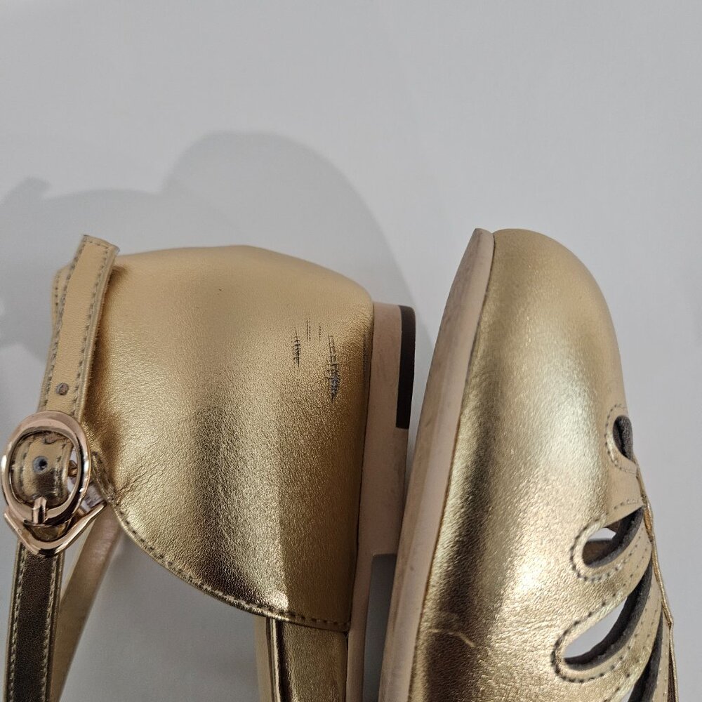 Charlie Stone Flats, Singapore (Metallic Gold),EU 38/Sz 8, Inner Wedge,Leather - Picture 7 of 11